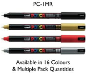 Uni Posca Paint Marker Art Pens | Pc-1mr | Ultra Fine | 0.7mm | Multi Packs