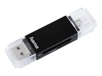 Hama Basic Sd/Microsd 2W1 Usb/Microusb 2.0 Kortläsare Svart Otg