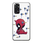 ERT Group Coque de téléphone Portable pour Xiaomi REDMI Note 11S 4G / REDMI Note 11 4G Original et sous Licence Officielle Marvel Motif Deadpool 005, Coque en TPU