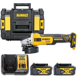 DeWalt DCG405 18V XR Brushless Cordless 125mm Angle Grinder With 2 x 4.0Ah Ba...