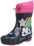 GIOSEPPO Bottes DE Pluie Bleu Marine avec Nuages ET Arc-en-Ciel pour Fille Elster