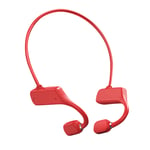 Moares Bone Conduction Headphones Bluetooth Waterproof Comfortable Wear Open Ear Hook Light Weight Not In-ear Sports Wireless Earphones Red