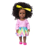 Reborn Baby Dolls Black Girl, poupées de bébé Reborn réalistes avec Vinyle de Silicone de Simulation Souple pour Les 3 Ans et Plus,B