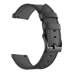 22MM Armband i Läder för Huawei Watch GT 3 2 GT3 GT2 Pro Honor Magic Smartwatch Band Armband Läder Svart Läder Svart Y