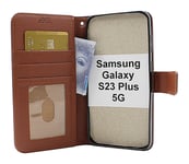 New Standcase Wallet Samsung Galaxy S23 Plus 5G (Brun)