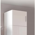 Sur meuble armoire penderie 1 porte malta laquée blanc cassé l : 45 cm