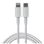 Maplin Super Fast Charging 20W PD Lightning to USB-C Cable White, 3m, Compatible with all iPhones 14, 13, 12, 11, SE, iPad Air/Mini (2019), iPad (up to 2021 generation), Airpod (w/Lightning Case)