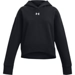 Under Armour Rival Fleece Crop Hettegenser Barn - Svart - str. 164 - 176