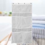 6 Pocket Shower Organizer Hanging Mesh Pockets Bathroom Bag Useful