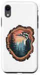 Coque pour iPhone XR Pic vert, chasse, randonnée, camping, forêt, hommes et femmes