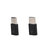 2pcs Micro USB To TypeC OTG Adapter Syncing Data Transfer And Charging Adapt XD