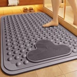 Ahlsen - 40x70cm Tapis Douche Antiderapant avec Ventouses et Trous de Drainage,Tapis de Douche avec Coussin Massant,Tapis de Bain Douche Grand pour