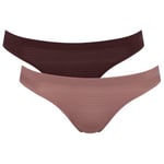 Sloggi Trosor 2P ZERO Motion Mini Brief Brun polyester Medium Dam