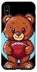 Coque pour iPhone XS Max Joli costume d'ours en peluche de football