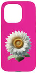 iPhone 15 Pro White Sunflower Case