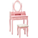 Nova - Furniture Limited - Ensemble de coiffeuse avec tabouret Rose