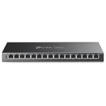 TP-LINK 16Port Gigabit Desktop Switch with 16Port PoE+ 16x Gigabit PoE+ Ports 802.3at/af 120W PoE Power Desktop Steel Case