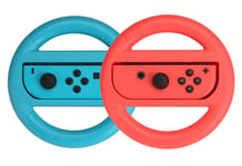 Lot De 2 Volants Pour Nintendo Switch - Bleu/Rouge