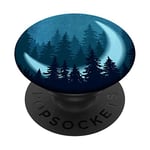 PopSockets Moon Night Pop Mount Socket Mountain Art Work Tree Woods PopSockets PopGrip: Swappable Grip for Phones & Tablets