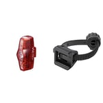 CatEye Unisex's Viz 150 Rear Light Bicycle, Black, One Size & SP-12 Rear Flex Bracket 534-2410 Cycling Lights and Reflectors - Black