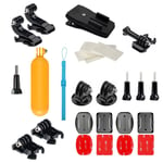 CNYO® SHOOT pour GoPro Hero 5 Accessoires Kits de base pour Xiaomi Yi 4K SJCAM SJ4000 Eken h9 Hero 4 3 avec support adhésif Float Grip