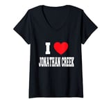 Womens I Love Jonathan Creek V-Neck T-Shirt