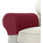 2 Stretch soffa armstöd Full wrap soffskydd (röd)