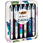 Bic Stylo bille BIC® 4 Couleurs rétractable pointe moyenne 1 mm - Smooth Pro collection Boîte de 6