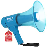 Pyle Haut-Parleur Mégaphone Portable et Compact- Mégaphone Porte-Voix de 40 W étanche avec Sirène d'alarme-Volume Réglable-Lampe de Poche LED - Utilisation intérieure/extérieur