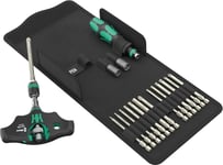 Wera 136072 19Pc Kraftform Kompakt 400 RA SHK Set 1 Ratchet T-handle Set - HVAC