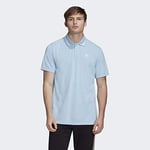 adidas Pique Chemise Polo Homme, Clear Sky, FR : L (Taille Fabricant : L)