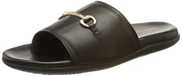 JACK&JONES Homme JFWKYLE Leather Sandal Cuir, Black, 44 EU