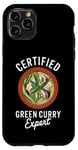 Coque pour iPhone 11 Pro Certifié Green Curry Expert Food Lover Homme, Femme, Enfant