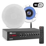 Single Room Smart Wireless WiFi Ceiling Speaker System with Bluetooth - 2x ESCS6