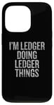 Coque pour iPhone 13 Pro Je suis Ledger qui fait Ledger Things Funny Vintage