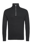 Jprccperfect Knit Half Zip Sn Tops Knitwear Half Zip Jumpers Black Jack & J S