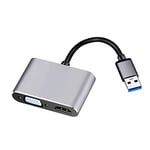 Kurphy USB 3.0 to HDMI VGA 1080P video cable adapter converter for PC laptop HDTV LCD TV Converter High Definition