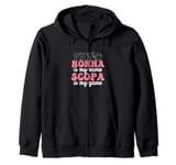 Nonna Is My Name Scopa Is My Game Cool Italian Scopa Players Zip Hoodie