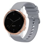 Garmin Vivoactive 4S Urrem i silikone, 18mm - Grå