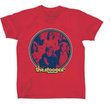 Iggy Pop & The Stooges 60s 70s Garage Punk Rock Music Band Red T Shirt IGP-1004