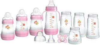 MAM GP0014G Easy Start Anti-Colic Bottle Starter Set (15 Piece) - Pink