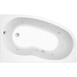 Allibert - Baignoire balnéo elba duo gauche essentia - massage eau + air- tablier acrylique inclus 160 x 100 cm - Blanc