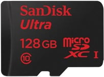 SANDISK Carte Micro SDXC Ultra 128GB (Class 10) + Adaptateur SD