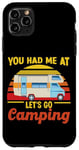 iPhone 11 Pro Max Let's Go Camping Motorhome Campervan Girl Retro Vintage Case