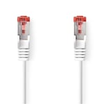 Nedis CAT6 Nettverkskabel | RJ45 Han | RJ45 Han | S/FTP | 15.0 m | Innendørs | Rund | LSZH | Hvit | Boks