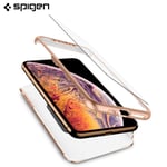 For iPhone XS Max Case, Spigen Thin Fit 360 Protective Cover - Blush Gold