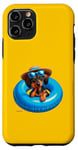 Coque pour iPhone 11 Pro P.D.Moreno Flotteur gonflable pour piscine Motif teckel