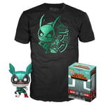 Funko Pop & Tee Deku & Helmet Metallic #603 - My Hero Academia - Pack