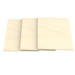 AUPROTEC 3x A4 Feuille de Contreplaqué 5mm Bouleau (210 mm x 297 mm) Panneau du Bois Massif pour Bricolage Chantournement Modélisme Décoration Panneaux Multiplex de qualité haut BB/BB