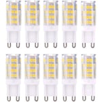 G9 LED-lampor, varmvit 3000K 5W G9 LED, 10-pack